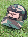 FL AR Leather Patch Hat (Camo)