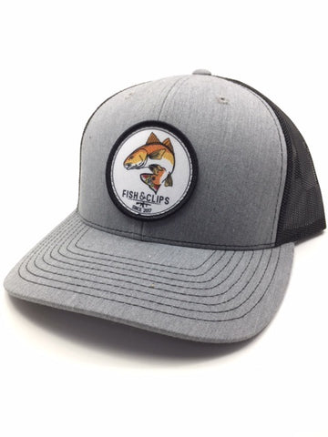 FL Redfish  (Heather Grey/Black)