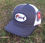 NC Fish Patch Trucker Hat (Charcoal)