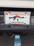 NC AR First In Freedom License Plate