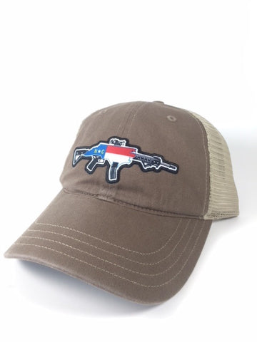 Unstructured Mesh NC AR Hat (Driftwood/Khaki)