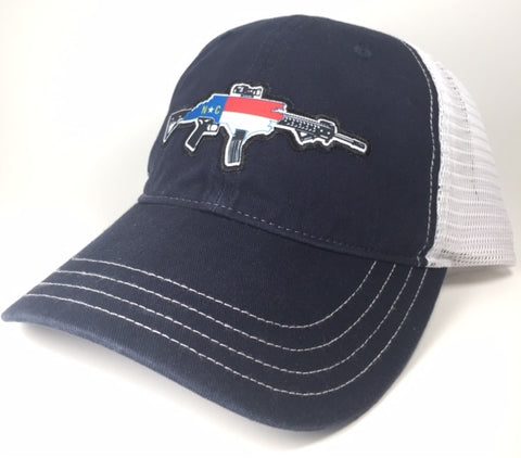 Unstructured Mesh NC AR Hat (Navy/White)