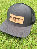 FL AR Leather Patch Hat (Charcoal/Black)