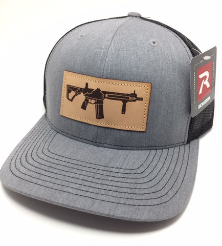 VA AR Leather Patch Hat (Heather Grey)