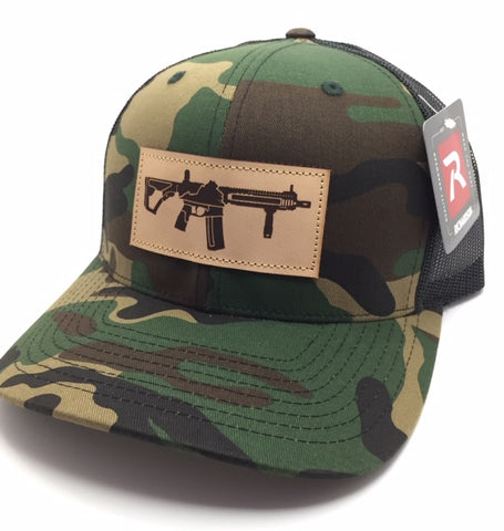 VA AR Leather Patch Hat (Camo)