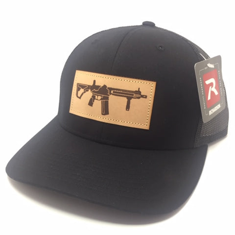 VA AR Leather Patch Hat (Black)