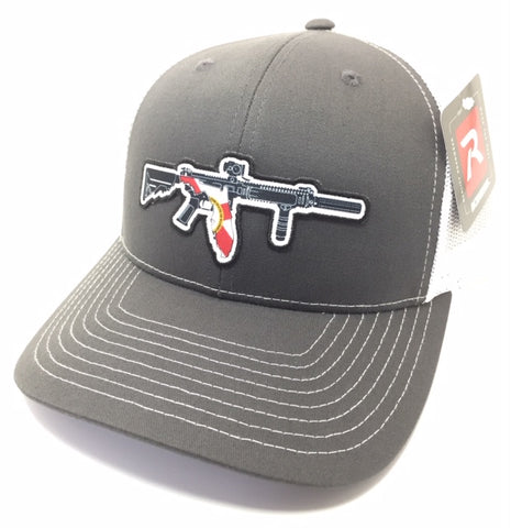 FL AR Trucker Hat (Charcoal/ White)