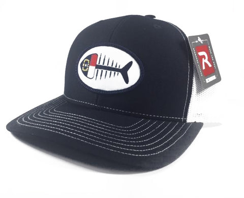 NC Fish Patch Trucker Hat (Navy)