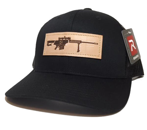 TN .50 Cal Leather Patch Trucker Hat (Black)