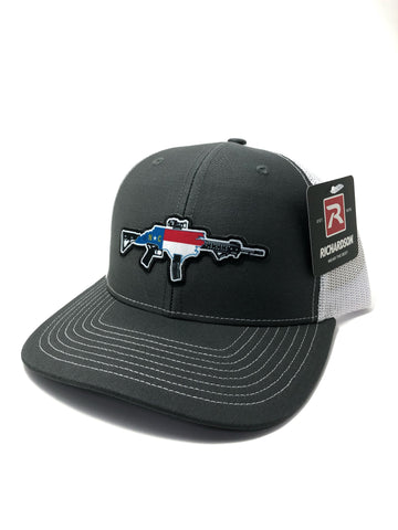 NC AR Trucker Hat (Charcoal/White)