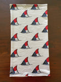 NC Redfish Tail Neck Gaiter (White)