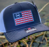 Merica 5.56 Flag Hat Navy/white