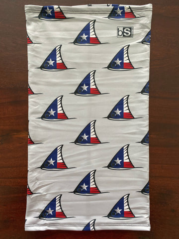 TX Redfish Tail Neck Gaiter (Light Grey)
