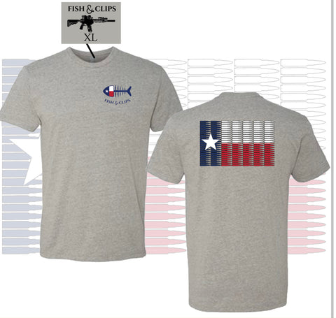 TX 5.56 Flag Tee Heather Grey