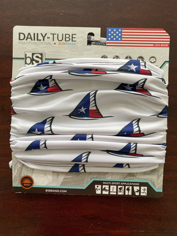 TX Redfish Neck Gaiter (White)