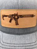 SC AR Leather Patch Hat (Heather Grey)