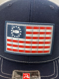 Merica 5.56 Flag Hat Navy/white