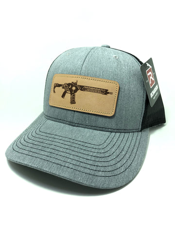 SC AR Leather Patch Hat (Heather Grey)