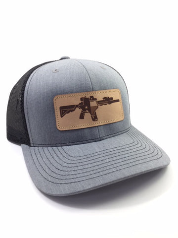 TX AR Leather Patch Hat (Heather Grey)