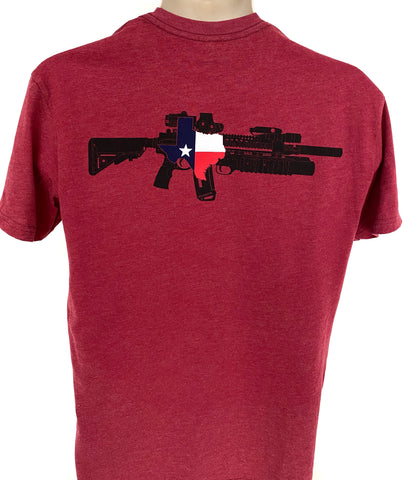 TX AR M203 Tee (Cardinal)