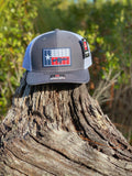 TX 5.56 Flag PVC Patch Hat Charcoal