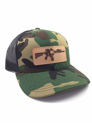 TX AR Leather Patch Hat (Camo)
