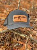 TX AR Leather Patch Hat (Charcoal/BLK)