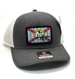 FL 5.56 Flag Hat Charcoal/White