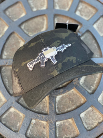 NC AR Hat Multicam Black