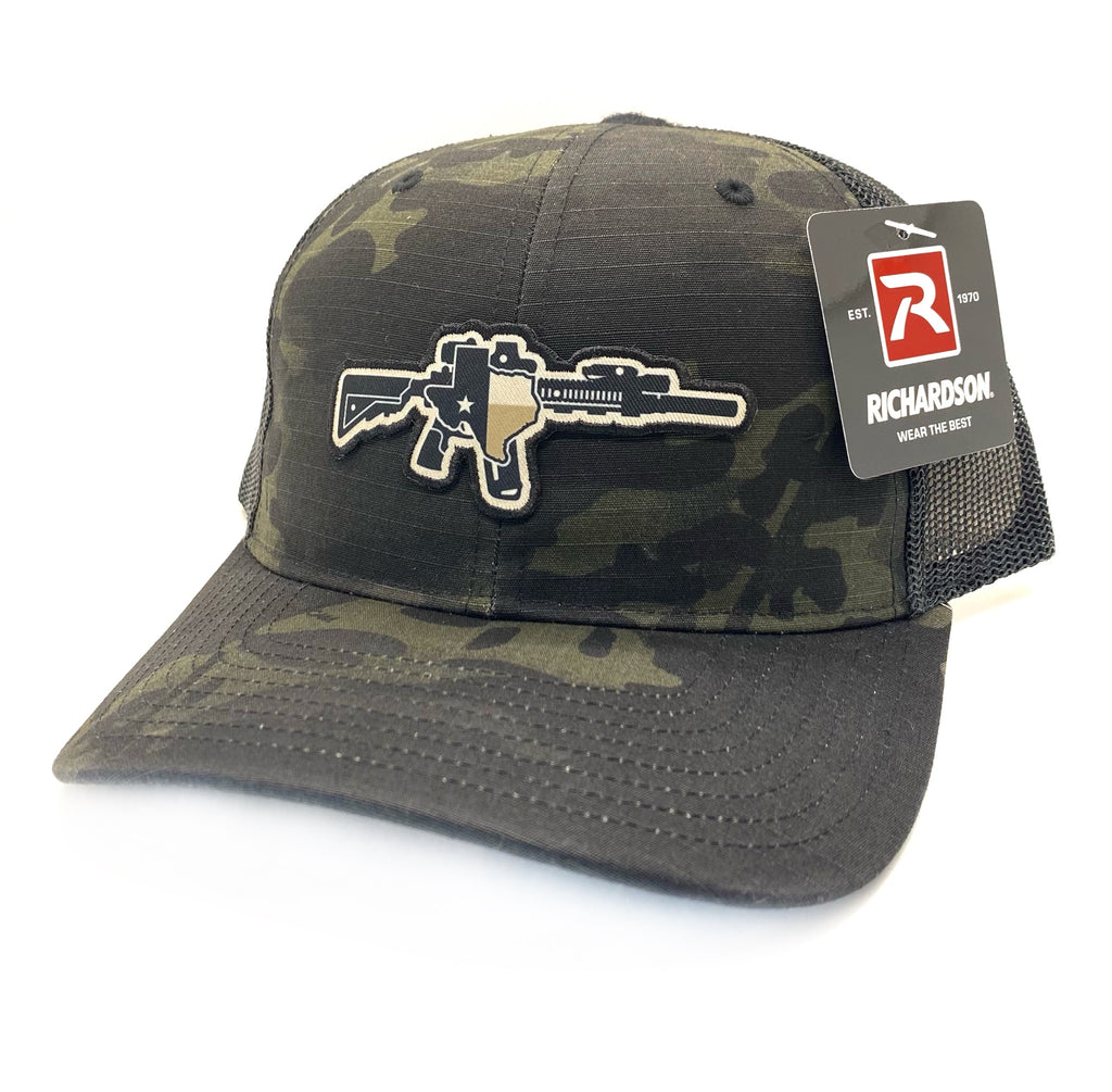 TX AR Multicam Black Hat – Fish Clips - Main Image