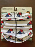 NC Redfish Tail Neck Gaiter (White)