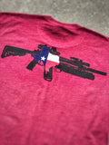 TX AR M203 Tee (Cardinal)