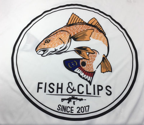 NC Bullet Redfish Swim Tee (White)