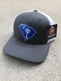 SC Palmetto Gun Tree Trucker (Charcoal Grey/ White)