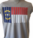 NC 5.56 Flag Long Sleeve Tee (Storm Grey)