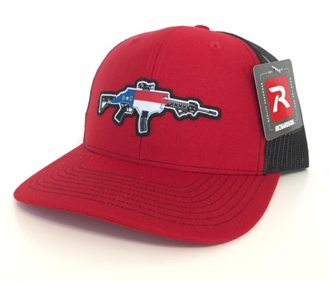 NC AR Trucker Hat (Red/Black